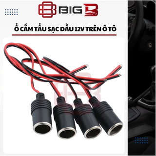 Ổ Cắm Tẩu Sạc Đầu Cái Trên Ô Tô - Ổ Cắm Tẩu Cho Camera Hành Trình 12V-24V 10A  - BIG B STORE