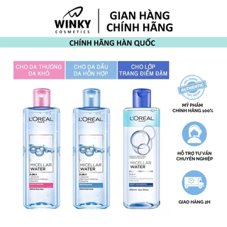 [LOREAL] Nước tẩy trang Loreal L'Oreal Paris Micellar Water 400ml