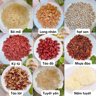 Nguyên liệu nấu chè dưỡng nhan - Trà giải nhiệt - Yến chưng - Đồ hầm....