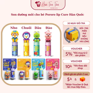Son dưỡng môi cho bé Pororo lip Cure Hàn Quốc dưỡng ẩm giảm khô nẻ môi cho bé từ 1 tuổi