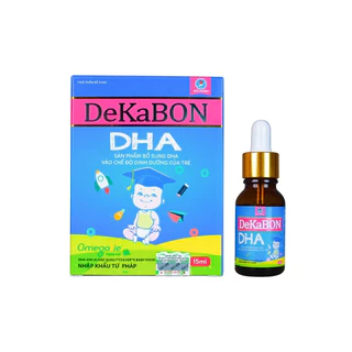 [CHÍNH HÃNG] DHA Dekabon 15ml chiết xuất tảo biển, ít tanh, dễ uống - giúp bé phát triển trí não, mắt sáng và ngủ ngon