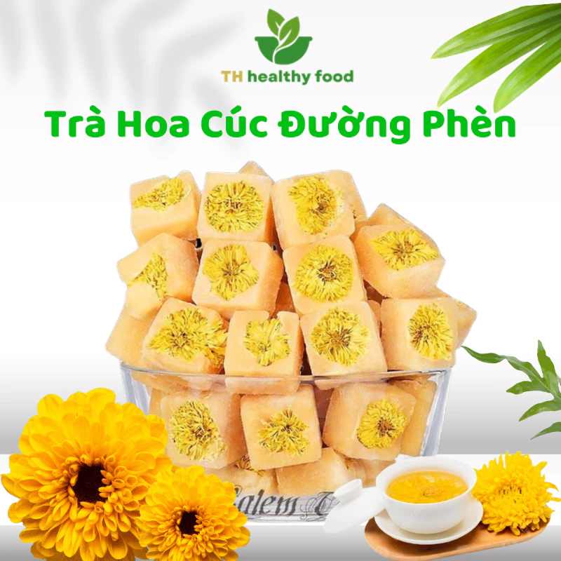 Trà Hoa Cúc Đường Phèn TH Healthy Food Dưỡng Nhan, Thanh Nhiêt Cải Thiện Giấc Ngủ