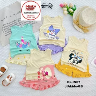 Bộ Cho Bé  LBL20 Bộ Ba Lổ Thun Lạnh Cao Cấp Mềm Mịn Thoáng Mát Hàng Chuẩn Loại 1 MINKY MOM