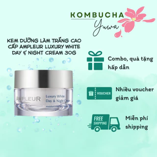 Kem dưỡng làm trắng cao cấp AMPLEUR Luxury White Day & Night Cream 30g Nhật Bản