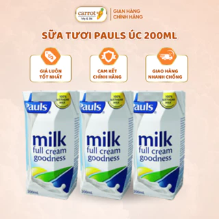 Sữa Pauls Úc Đủ Vị, Lốc 6 Hộp X 200Ml 12M+