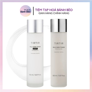 Nước dưỡng sáng da căng bóng TIRTIR Milk Skin Refreshing Toner 20ml/150ml Tir Tir