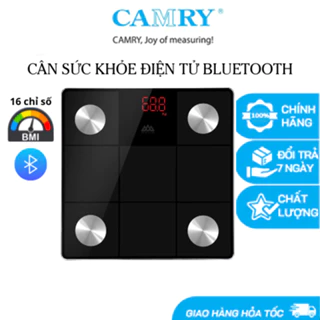 Cân sức khỏe điện tử 1131 Camry bluetooth theo dõi cân nặng và 16 chỉ số cơ thể - Độ chính xác cao, Phân tích thông minh