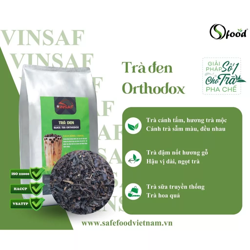 Trà đen Orthodox Vinsaf - Trà pha trà sữa giá tốt 1kg