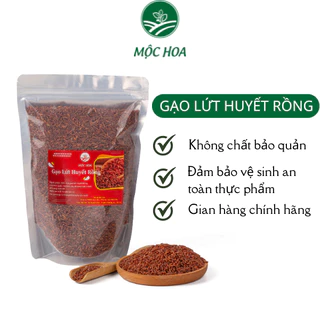 Gạo lứt đỏ, huyết rồng dẻo hữu cơ ĐIỆN BIÊN nguyên cám