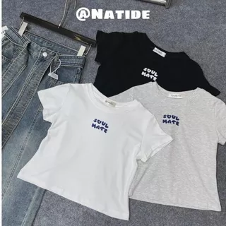 ÁO THUN BABYTEE IN CHỮ SOUL MATE SIÊU XINH NATIDE_STORE - FG064