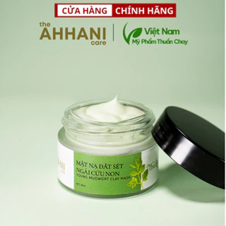 Mặt nạ đất sét ngải cứu non 30g hỗ trợ ngăn ngừa mụn, se khít lỗ chân lông The Ahhani Care - Thuần Chay