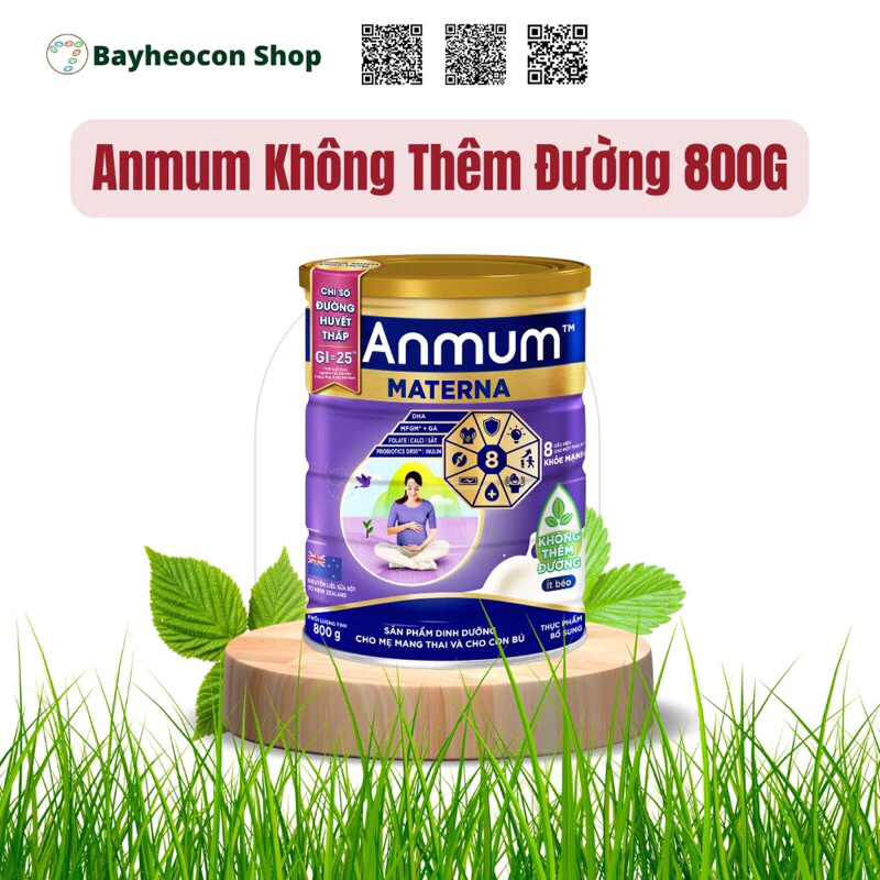 (Sale Sale 7/24) sữa Anmum Materna Không Thêm Đường lon 800g- có ship hỏa tốc HCM