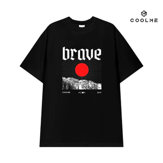 Áo thun nam nữ local brand Coolme, áo phông unisex form rộng chât liệu 100% cotton cao cấp - BRAVE