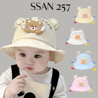 Mũ vành nón tai bèo cho bé trai gái 1-2 tuổi BABY HAPPY đáng yêu vòng đầu 47 cm