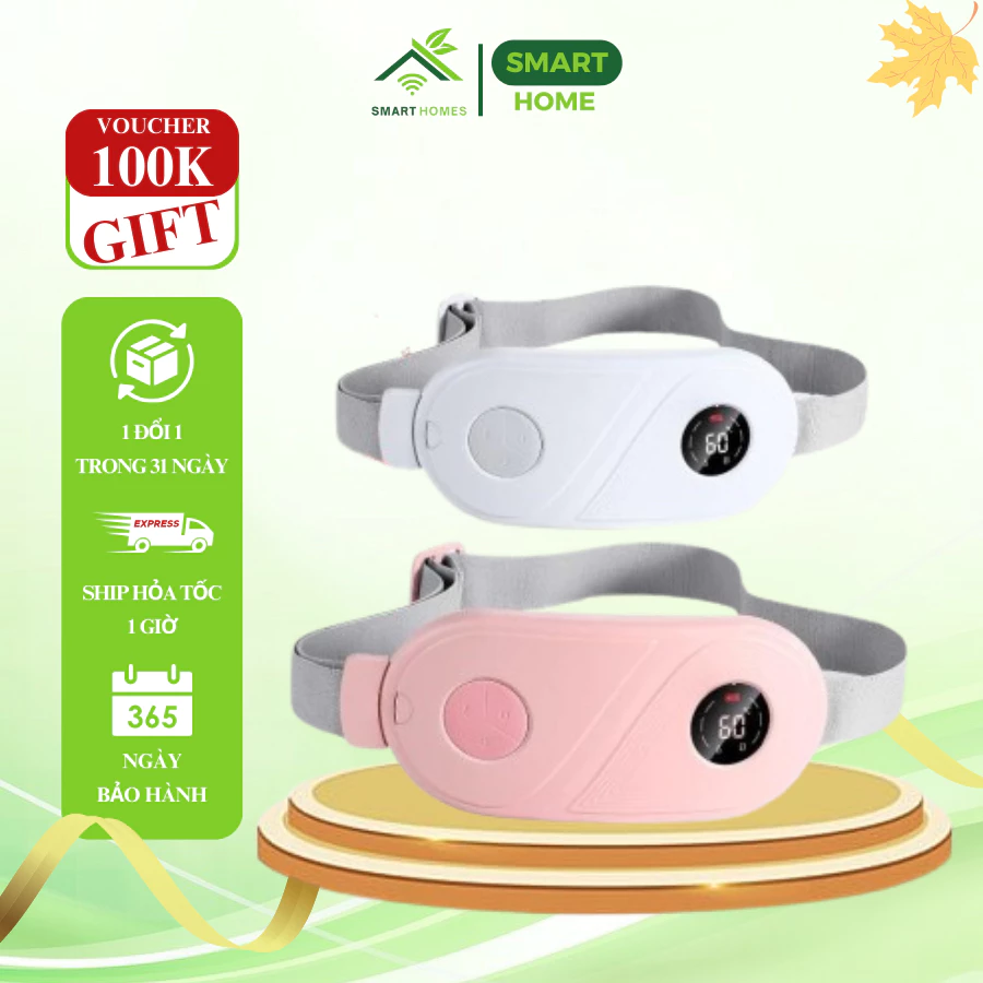 Máy massage xung điện SmartHomes 1104, giúp săn chắc vùng eo, hỗ trợ giảm mỡ vùng bụng, massage giảm đau vùng thắt lưng