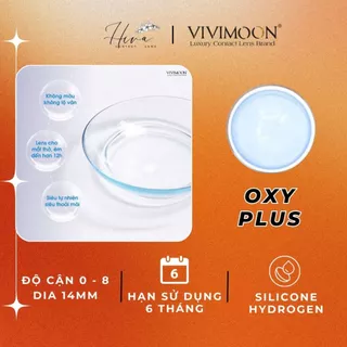 Lens cận trong suốt VIVIMOON 6 tháng cho mắt thở Vivimedi Oxy Plus - Hiva Lens Đà Nẵng 01