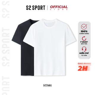 Áo thun nam ngắn tay S2 SPORT t-shirt cổ tròn basic nhiều màu chất Cotton mềm co giãn 4 chiều, thoáng khí - STS01