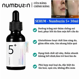 Serum NUMBUZIN NO.5 Serum Trắng Da, Mờ Thâm Nám - Numbuzin No 5 Vitamin Concentrated Serum 30ml [Chính Hãng 100%]
