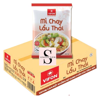 Thùng 30 gói Mì Chay Lẩu Thái Vifon Gói 65g