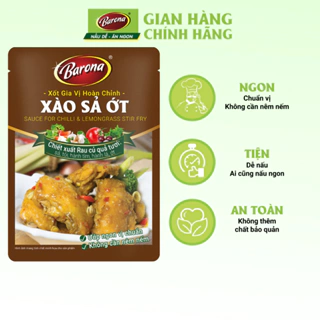 Gia Vị Xào Sả Ớt Barona 80g ướp ngon chuẩn vị không cần nêm nếm