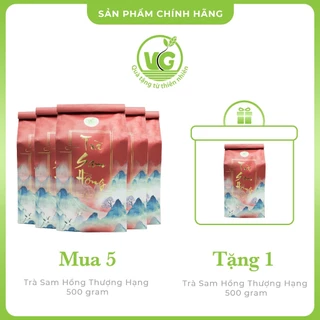 Trà Sam Hồng Thượng Hạng 500gr [ Combo 5 Tặng 1] Ngủ Ngon- Thanh Lọc Cơ Thể