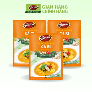 Combo 3 Gói Gia Vị Cà Ri Barona 80g ướp ngon chuẩn vị không cần nêm nếm