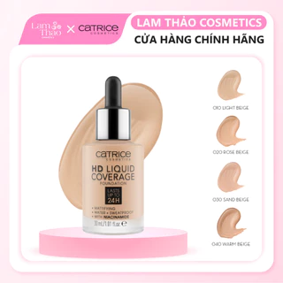 ( Khắc tên thanh toán trước + note) Kem Nền Che Phủ Kiềm Dầu 24H Catrice HD Liquid Coverage Foundation