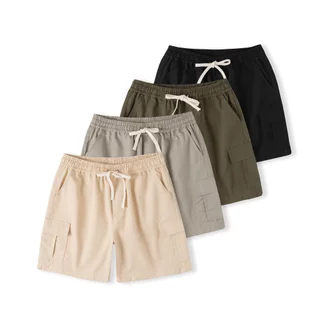 Quần Short Túi Hộp Unisex Nam Nữ Novita/ Trơn