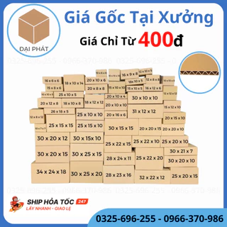 Hộp carton , Thùng carton đóng hàng size nhỏ, hộp giấy đóng hàng nhiều kích thước đựng mỹ phẩm phụ kiện giá rẻ