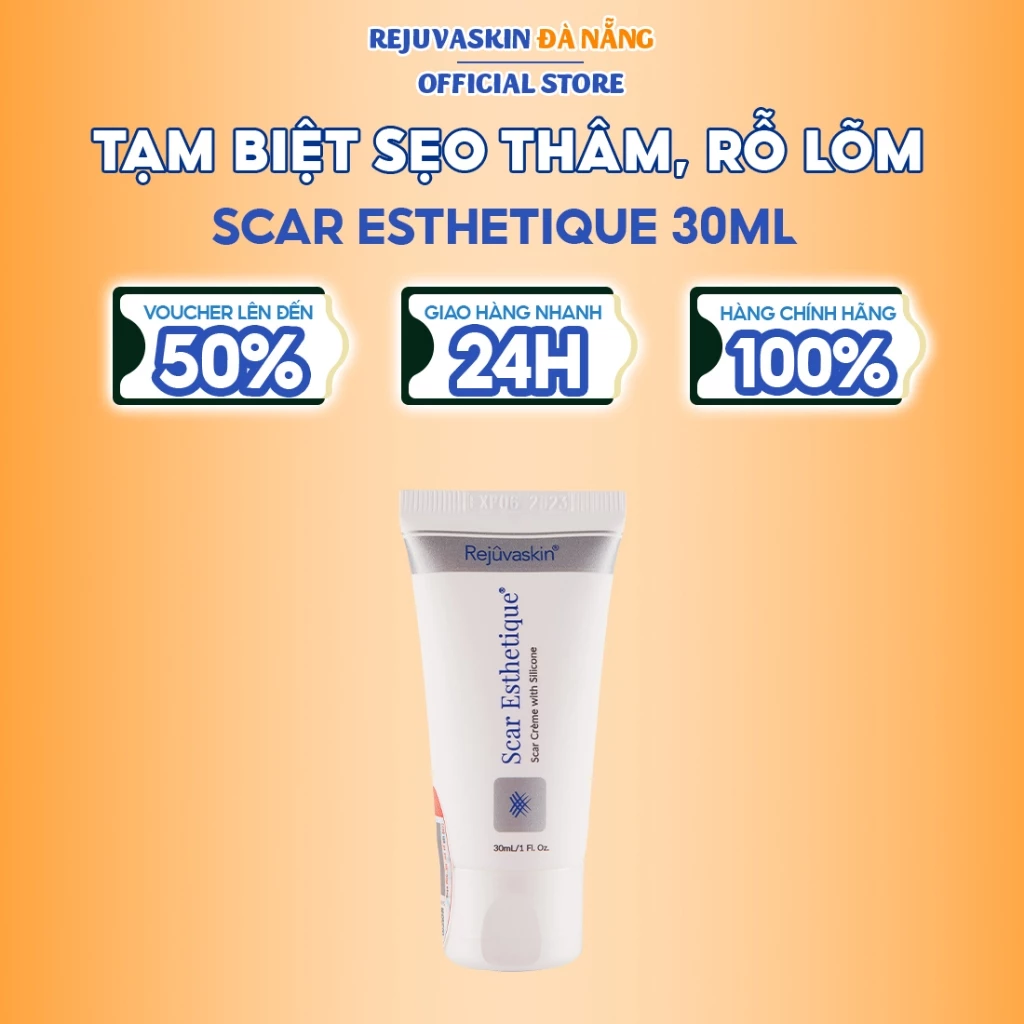 Kem Xóa Sẹo Thâm / Rỗ / Lõm Scar Esthetique Rejuvaskin 30ml