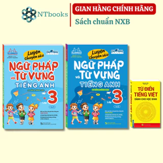 Sách - Combo 3 cuốn -GLOBAL SUCCESS- Luyện chuyên sâu ngữ pháp và từ vựng tiếng anh lớp 3 & từ điển tiếng việt học sinh