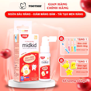 Xịt chống sâu răng cho bé hương táo đỏ BBShine, Xịt sâu răng Midkid chính hãng bảo vệ răng miệng của bé – I021