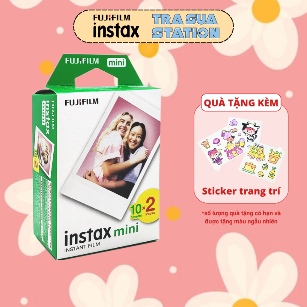 INSTAX MINI FILM - Viền Trắng - Giấy in cho máy ảnh lấy liền Instax Mini Fujifilm - Chính hãng Nhật DATE CA0