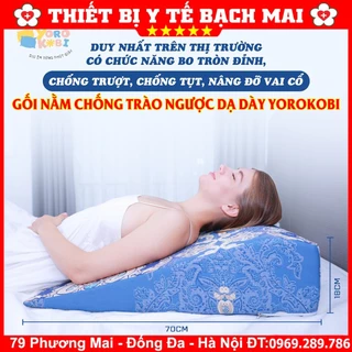 [CHÍNH HÃNG] Gối Chống Trào Ngược Dạ Dày Người Lớn Yorokobi - Duy nhất bo tròn chống trượt