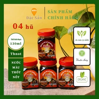 Nước màu Thốt Nốt nguyên chất Hữu cơ An Giang - 04 Hũ 130ml tiết kiệm 15%