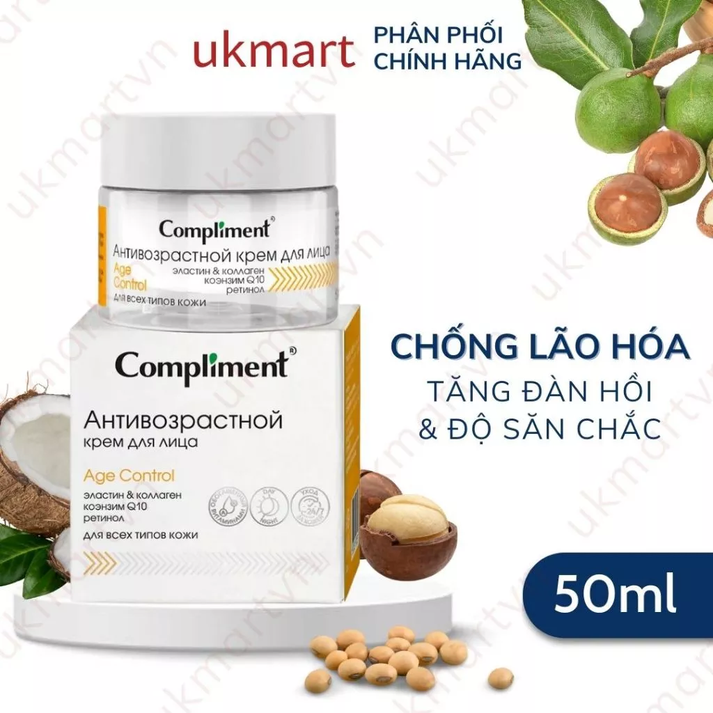 Kem Dưỡng Chống Lão Hóa, Giảm Nếp Nhăn Age Control Compliment 50ml