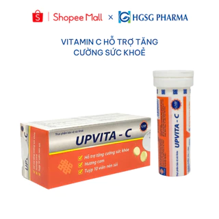 Viên sủi bổ sung vitamin hỗ trợ tăng cường sức khoẻ, nâng cao đề kháng Upvita-C Hộp 10 viên