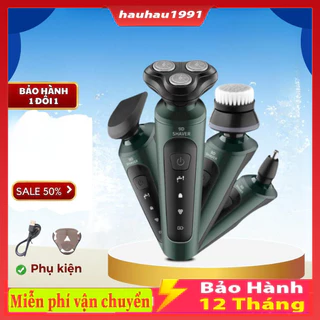 Máy cạo râu nam mini đa năng 9D shaver , dao cạo râu thông minh 4 trong 1 chất liệu nhựa cao cấp chống nước