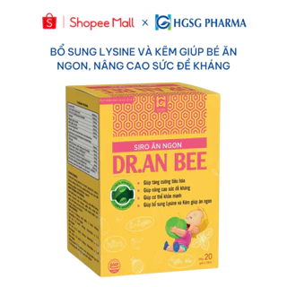 Siro giúp bé ăn ngon DR. AN BEE giúp bổ sung lysine và kẽm tăng cường tiêu hóa, giúp nâng cao sức đề kháng