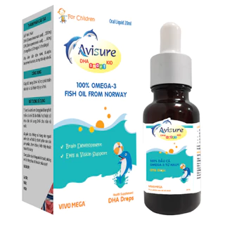 DHA cho bé Avisure DHA smart kid DHA tinh khiết từ Na Uy cho trẻ dạng nhỏ giọt 20ml