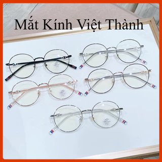 HCM gọng kinh cận kim loại tròn vừa chống ánh sáng xanh siêu đẹp nhận làm cận viễn loạn theo yêu cầu KL11