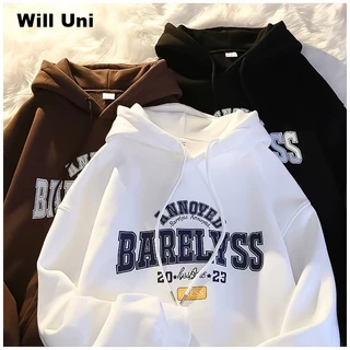 Áo Hoodie BARELYSS màu nam nữ Form rộng WILL - khoác nỉ form Unisex