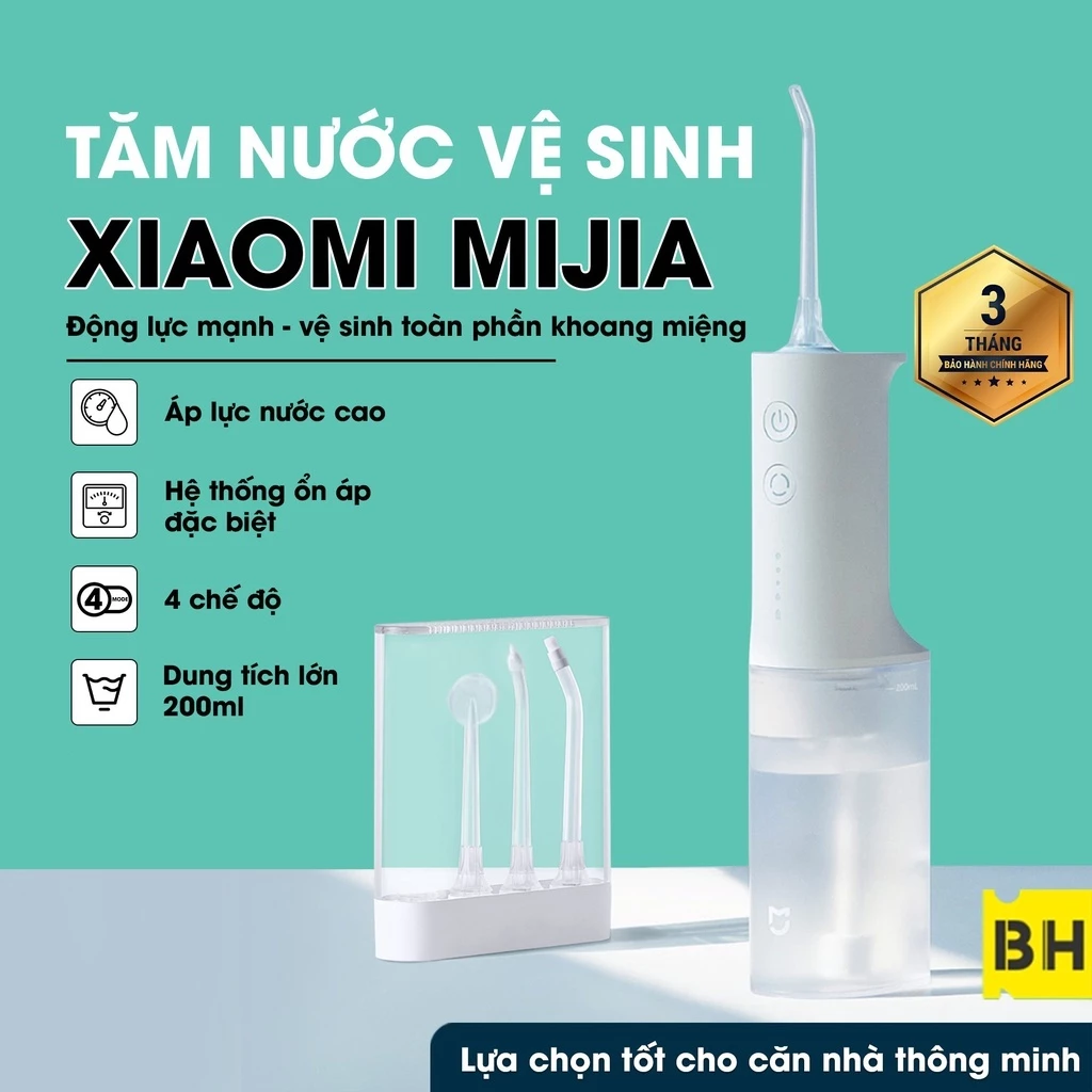 Máy Tăm Nước Xiaomi Mijia MEO701/ MEO703 Vệ Sinh Răng Miệng, 4 Chế Độ Vệ Sinh Khác Nhau - BH 3 Tháng