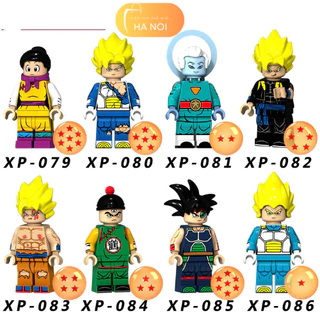 Dragon Ball nhân vật phim Bảy Viên Ngọc Rồng Goku Vegeta Trunks Đồ chơi lắp ráp mô hình XP79-86