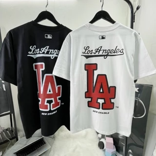 Áo thun MLB LA LosAngeles, áo thun unisex nam nữ chất liệu cotton 2 chiều