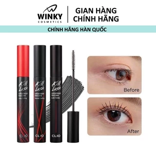 Mascara Clio làm dài cong và tơi mi chống nước trang điểm chuyên nghiệp tiện lợi 7g Bride Care