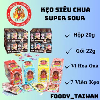 Kẹo Siêu Chua Nhất Thế Giới Super Sour Candy - Kẹo Ngậm Chua Vị Trái Cây - foody_taiwan