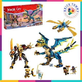 Mô Hình Lắp Ráp Ninjago 1796 NINJACITY 88086 Elemental Dragon vs The Empress