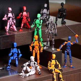 Kit Mô hình đồ chơi robot Figure DUMMY 13 in 3D khớp linh hoạt (tự lắp ráp)