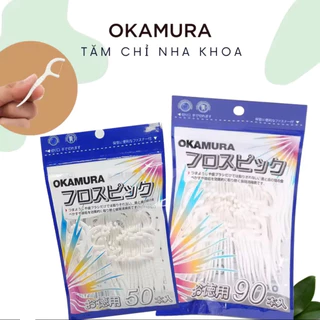 Tăm chỉ nha khoa Okamura chất lượng Nhật Bản gói 50,90 que